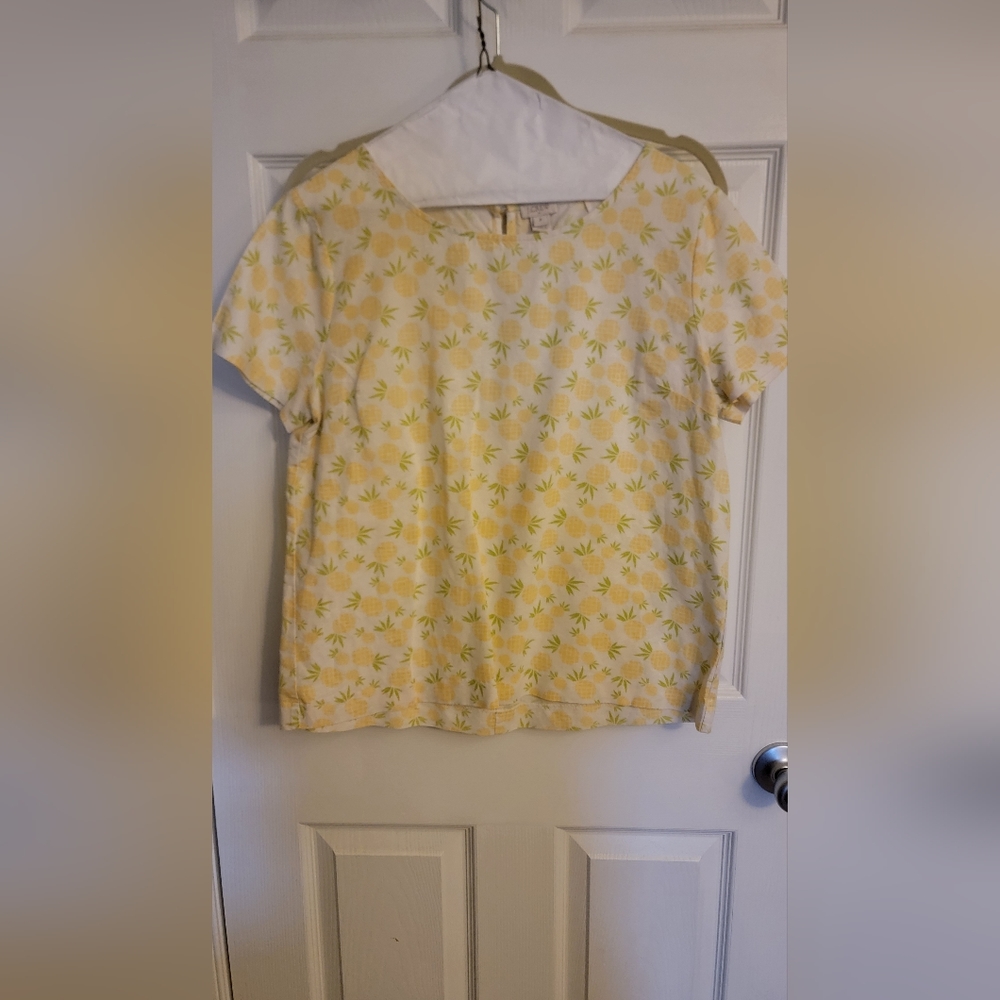 Pineapple print blouse